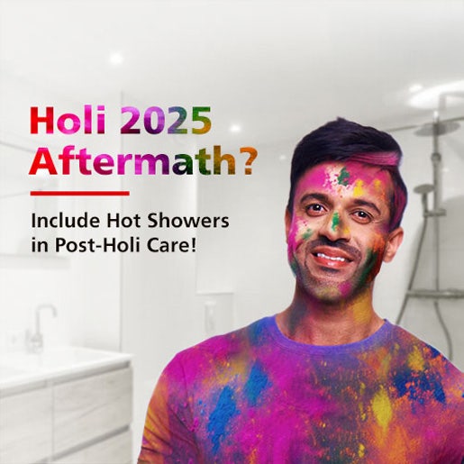 Holi 2025 Aftermath? Include Hot Showers in Post-Holi Care!